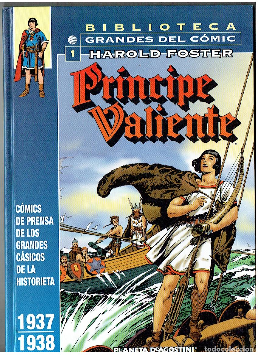 C&oacute;mics: PRINCIPE VALIENTE. N&ordm; 1. HAROLD FOSTER. BIBLIOTECA GRANDES DEL C&Oacute;MIC. 1937-1938. PLANETA.(B/A27 RUM)