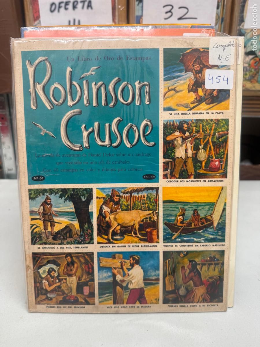 C&oacute;mics: EL LIBRO DE ORO DE LAS ESTAMPAS ROBINSON CRUSOE - Foto 1