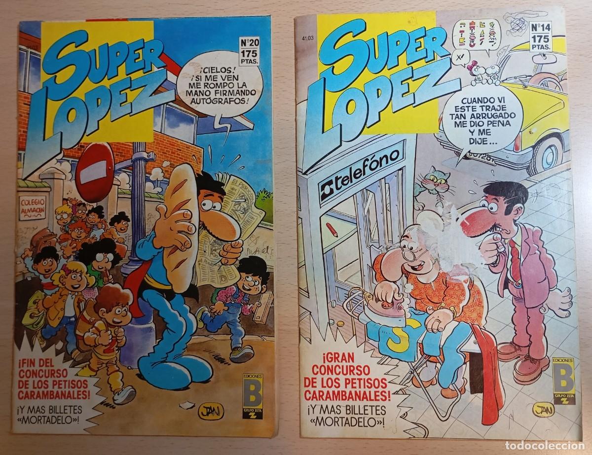 C&oacute;mics: Super Lopez, c&oacute;mic. Lote 2 ejemplares.