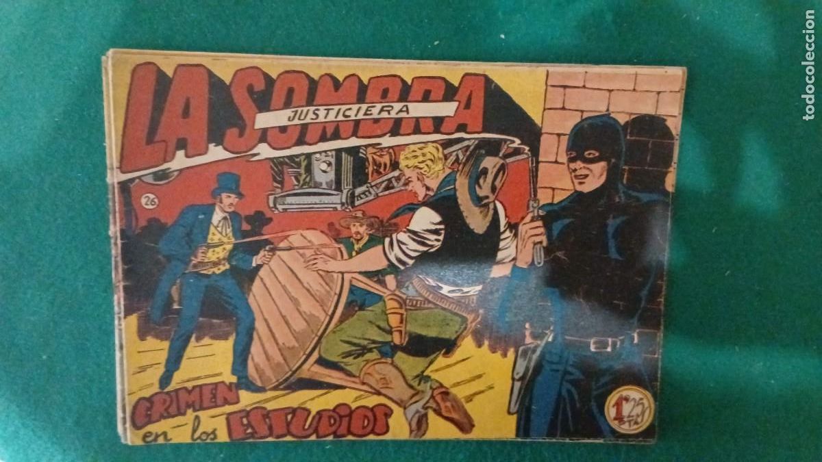 C&oacute;mics: Lote de Sombra Justiciera n&uacute;meros 20, 26, 27, 29 y 30 Bolsa JJ