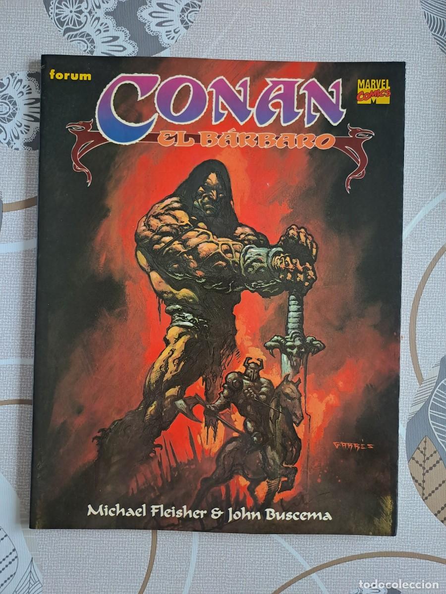 C&oacute;mics: Conan el b&aacute;rbaro, Fleisher & Buscema, F&oacute;rum en muy buen estado