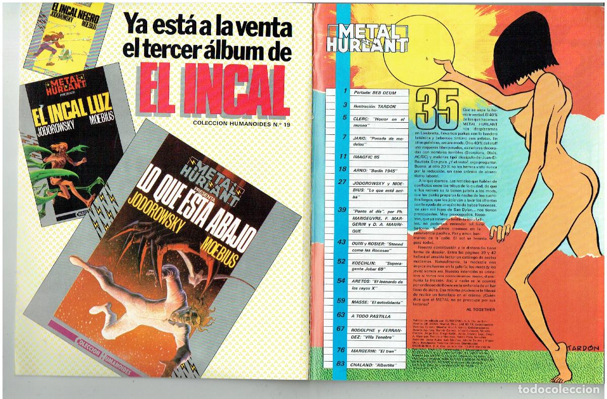 C&oacute;mics: METAL HURLANT. N&ordm; 35. &iquest; Y TU TE CREES MODERNO?. EUROCOMIC. (B/A9 RUM) - Foto 3