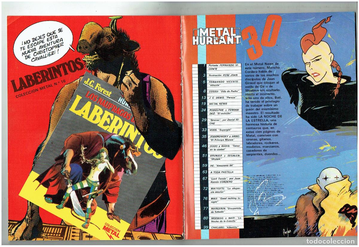C&oacute;mics: METAL HURLANT. N&ordm; 30. MOEBIUS-BATI. EUROCOMIC. (B/A9 RUM) - Foto 3
