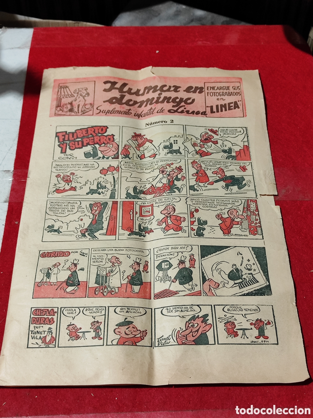 C&oacute;mics: Raro comic HUMOR EN DOMINGO N&deg; 2 SUPLEMENTO INFANTIL DE L&Iacute;NEA A&Ntilde;OS 50