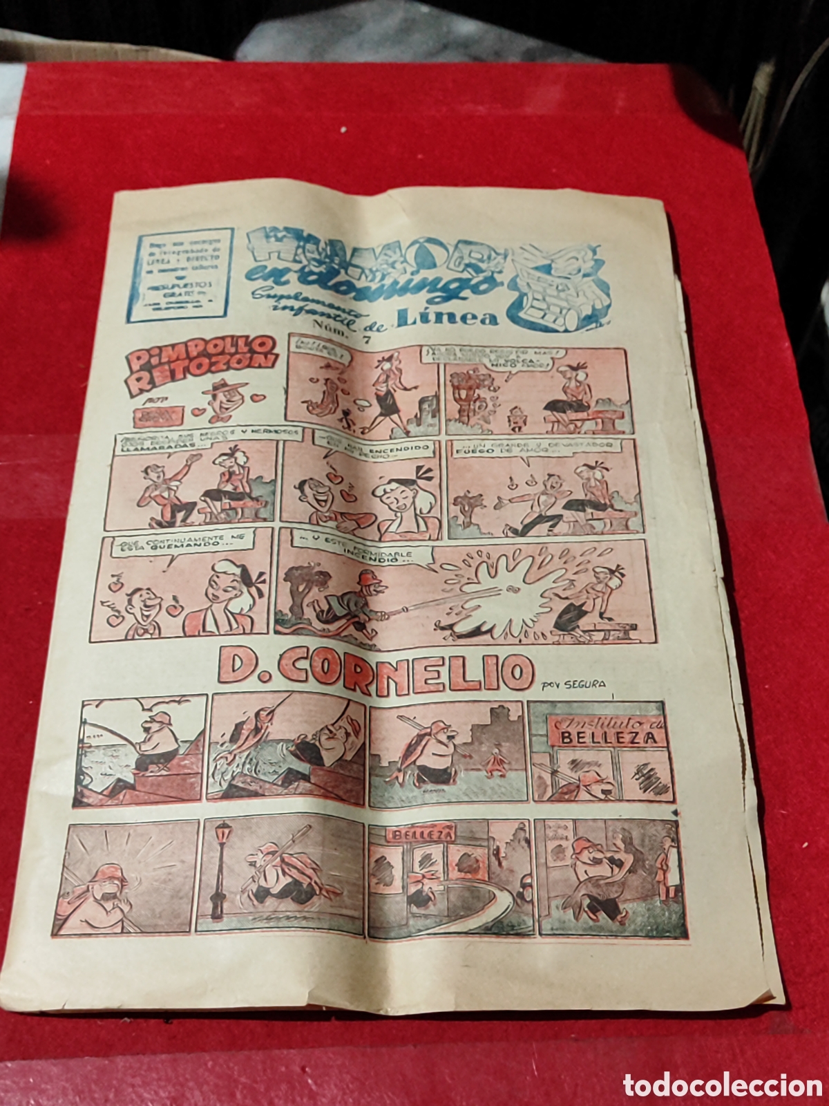 C&oacute;mics: Raro comic HUMOR EN DOMINGO N&deg; 7 SUPLEMENTO INFANTIL DE LINEA A&Ntilde;OS 50