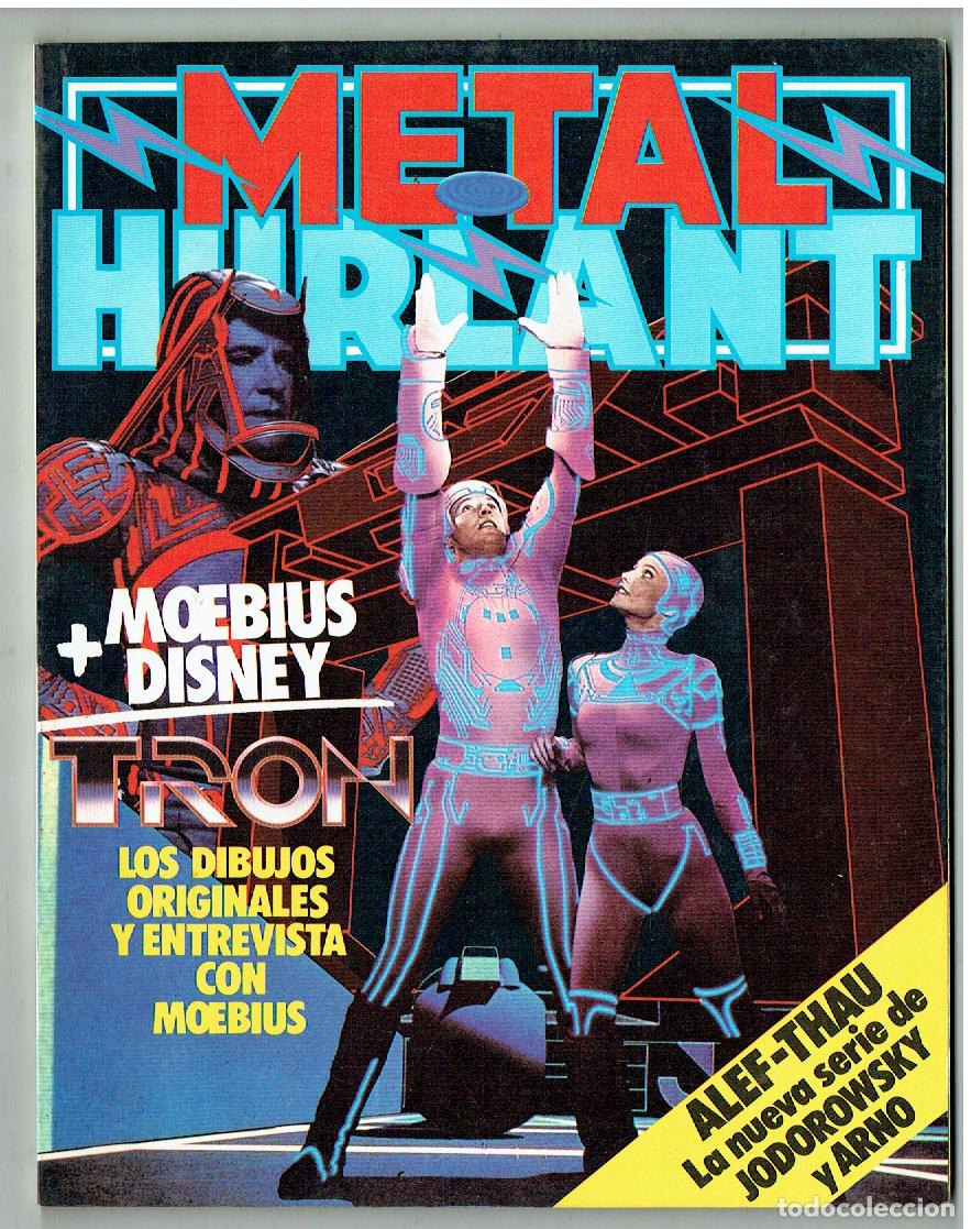 C&oacute;mics: METAL HURLANT. N&ordm; 13. TRON, LOS DIBUJOS ORIGINALES Y ENTREVISTA CON MOEBIUS. EUROCOMIC. (B/A9)