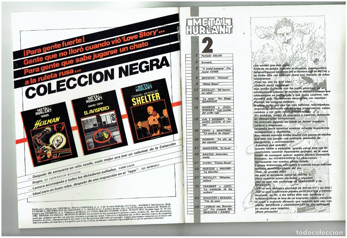 C&oacute;mics: METAL HURLANT. N&ordm; 2. EUROCOMIC. (B/A9 RUM) - Foto 3