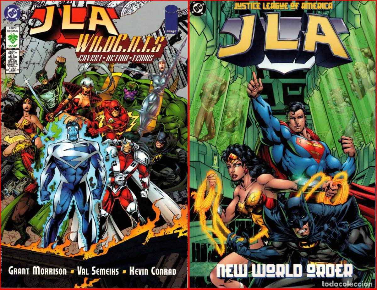 C&oacute;mics: JLA JUSTICE LEAGUE OF AMERICA - LOTE 2 COMICS DC - WILD C.A.T.S. - NEW WORLD ORDER