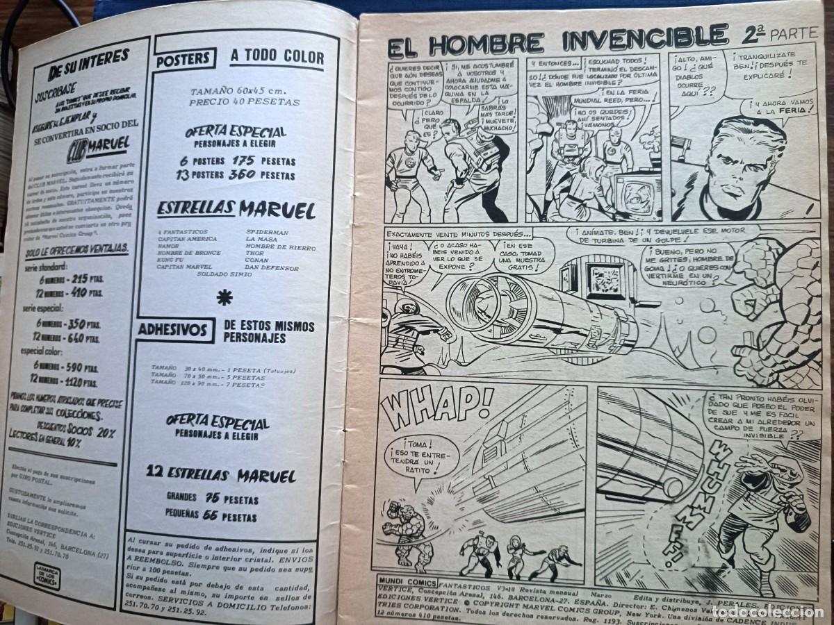 C&oacute;mics: LOS 4 FANTASTICOS VOL.3 N. 18 MARVEL 1977 - Foto 2