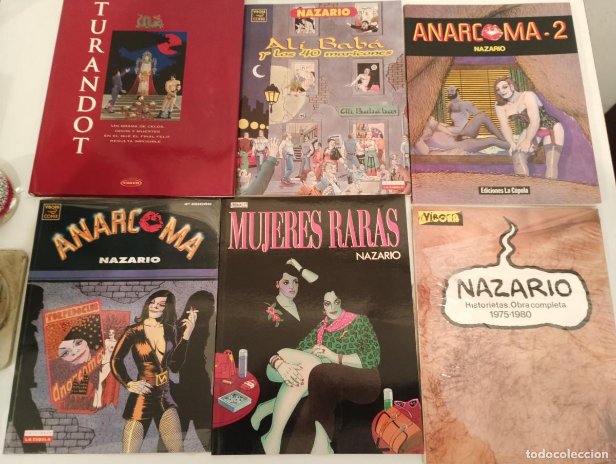 C&oacute;mics: Lote INDIVISIBLE 6 C&oacute;mics NAZARIO - Anarcoma 1 y 2, Turandot, Al&iacute; Bab&aacute;, Mujeres Raras (La C&uacute;pula)