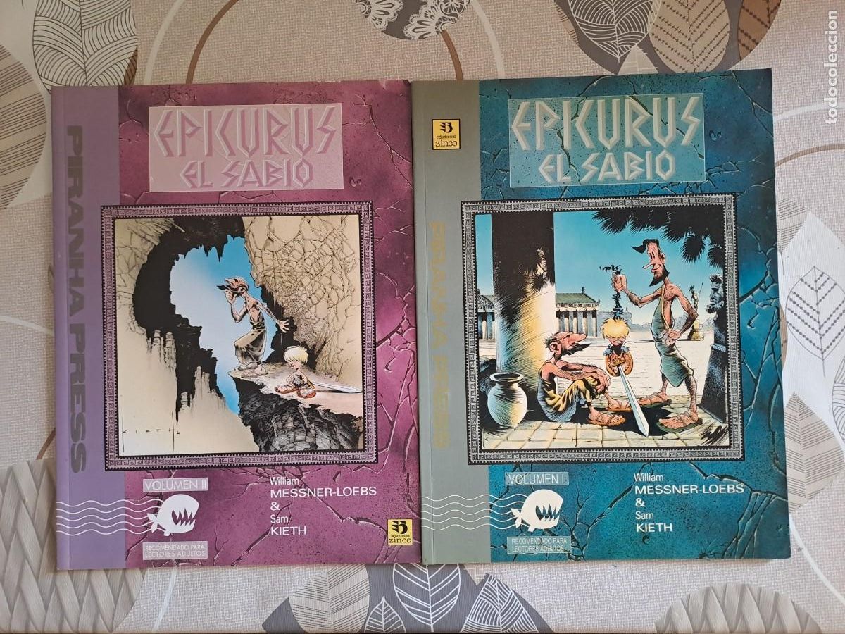 C&oacute;mics: Epicurus el sabio completa 2 n&uacute;meros, Zinco en muy buen estado Bolsa DA