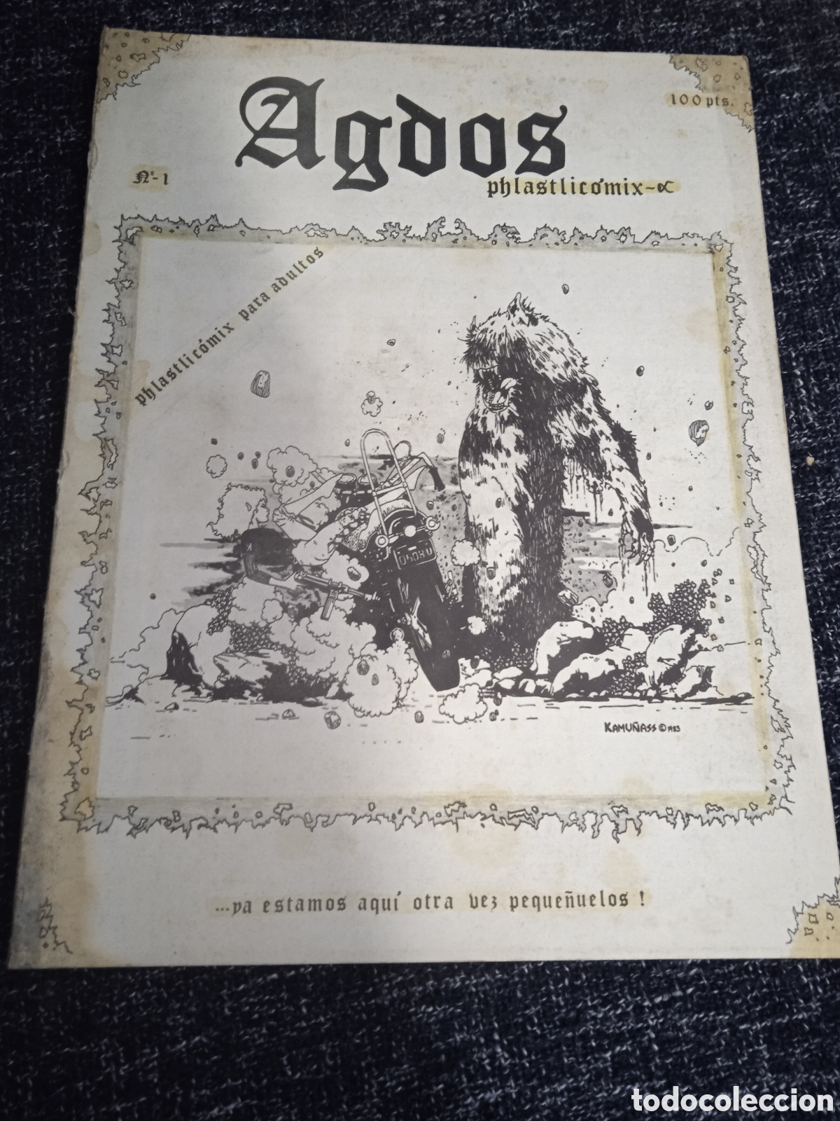 C&oacute;mics: AGDOS PHLASTLICOMIX N&ordm; 1 , FANZINE A&Ntilde;OS 80 COP & AGUS, J. FRANCH