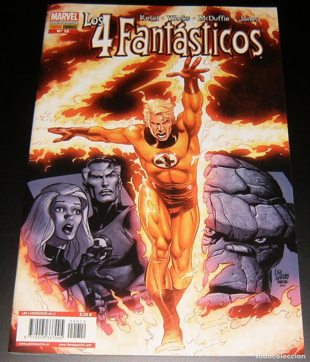C&oacute;mics: LOS 4 FANTASTICOS . Volumen 6 . N&uacute;mero 12 . PANINI . KARL KESEL LEE WEEKS y OTROS.