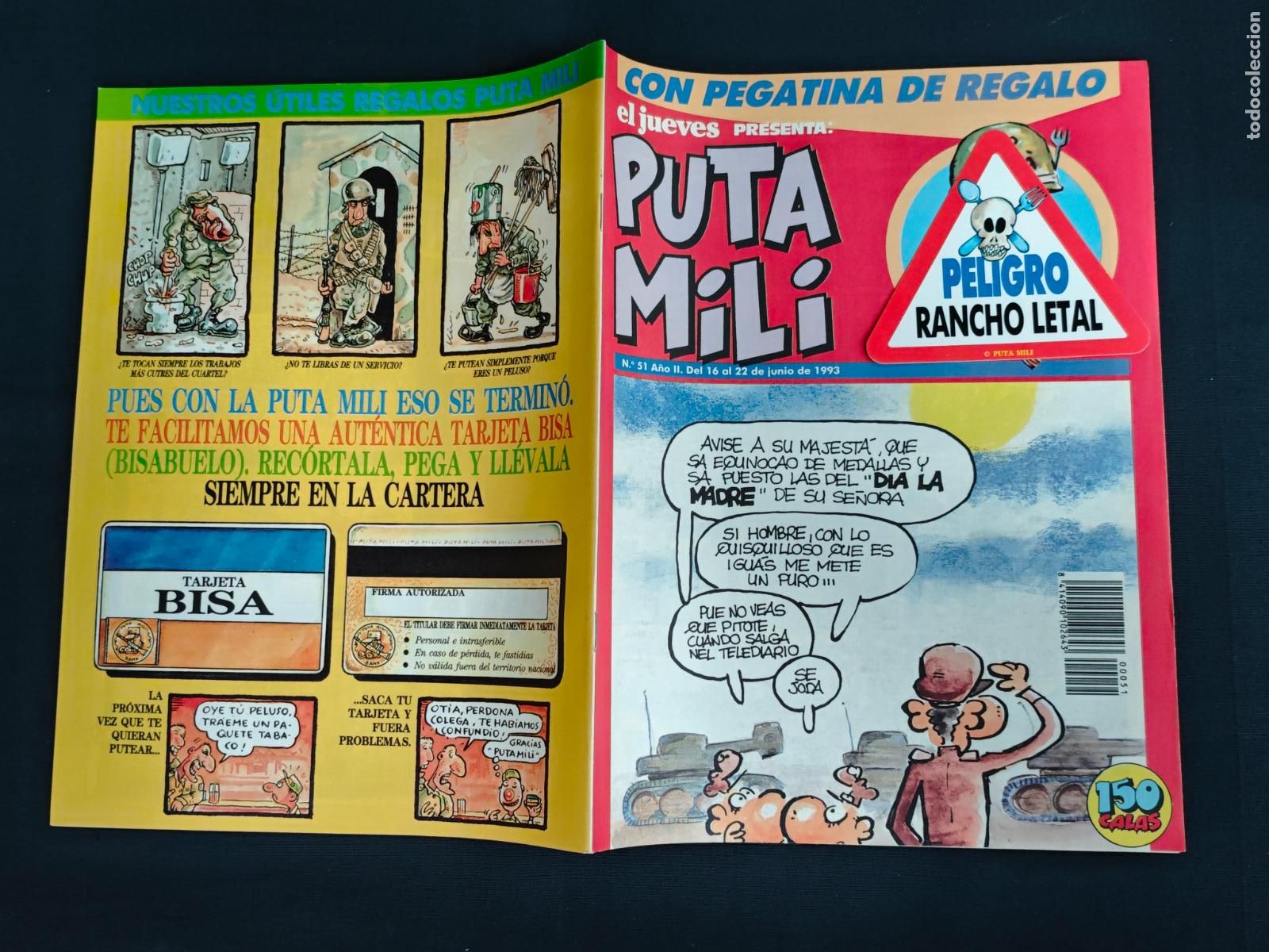 C&oacute;mics: EL JUEVES PRESENTA: PUTA MILI - N&ordm; 51 - INCLUYE LA PEGATINA DE LA PORTADA