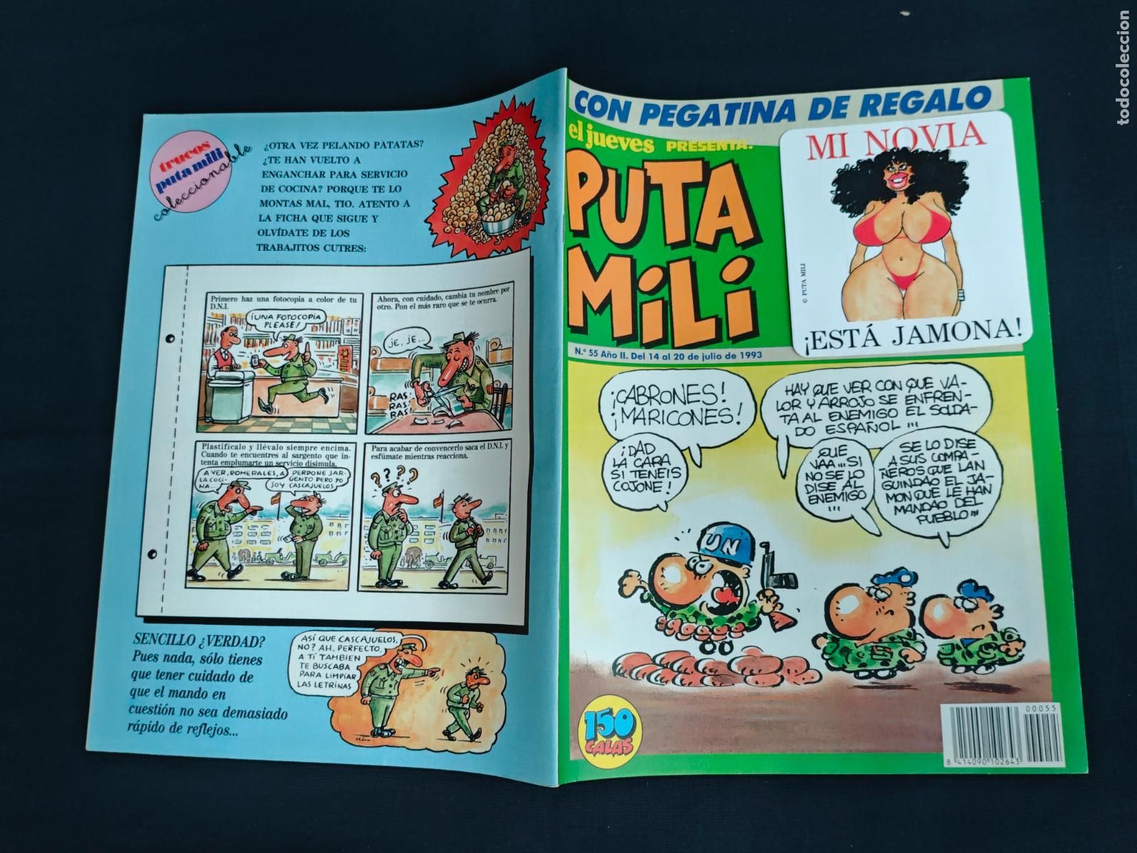 C&oacute;mics: EL JUEVES PRESENTA: PUTA MILI - N&ordm; 55 - INCLUYE PEGATINA DE LA PORTADA -