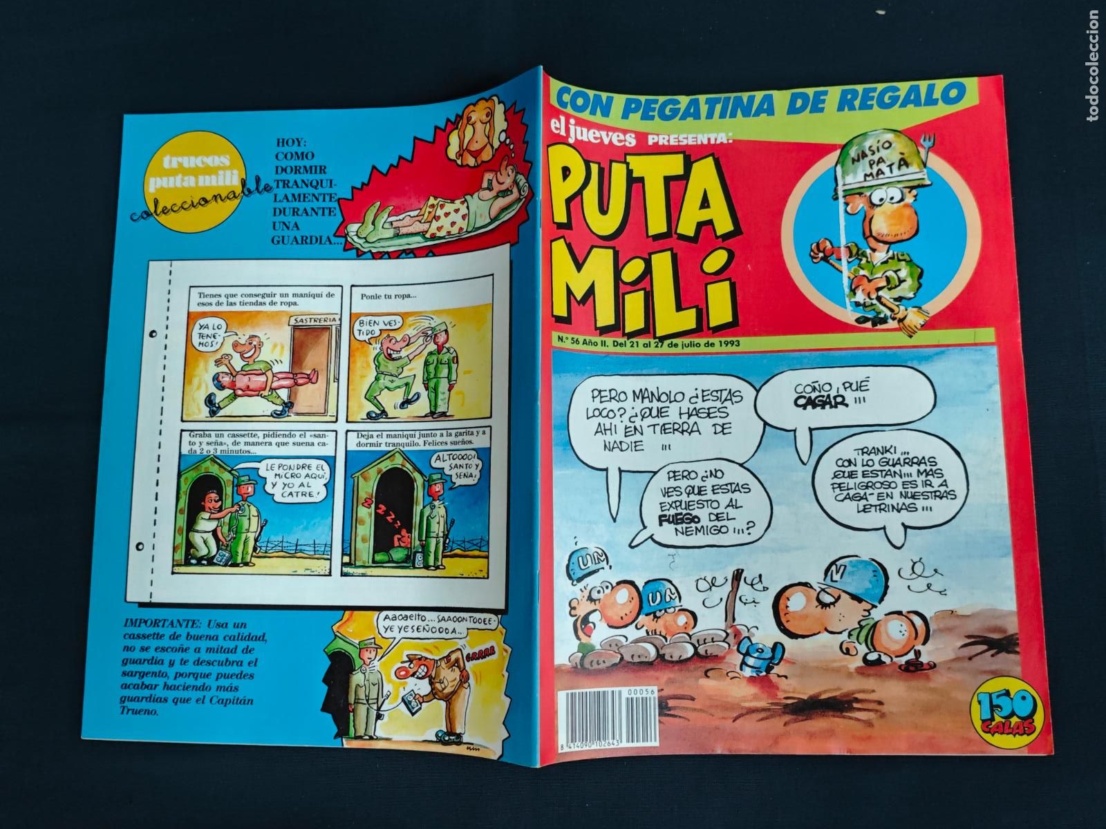 C&oacute;mics: EL JUEVES PRESENTA: PUTA MILI - N&ordm; 56 - NO LLEVA PEGATINA DE LA PORTADA -