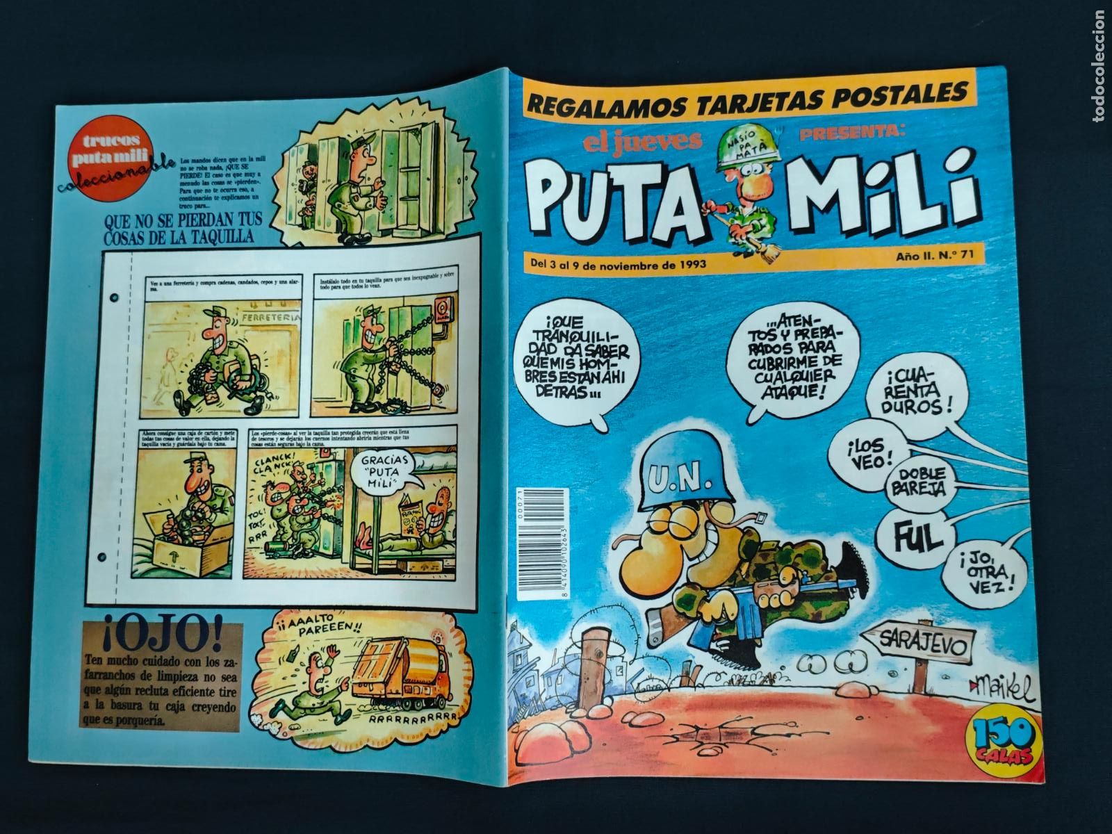 C&oacute;mics: EL JUEVES PRESENTA: PUTA MILI - N&ordm; 71 - NO LLEVA LAS TARJETAS POSTALES