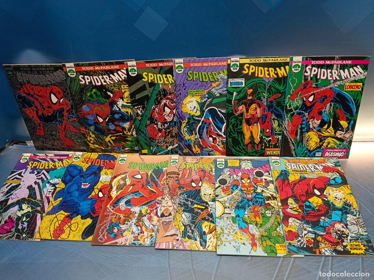 C&oacute;mics: 12 comics, TODD MCFARLANE SPIDERMAN, completa
