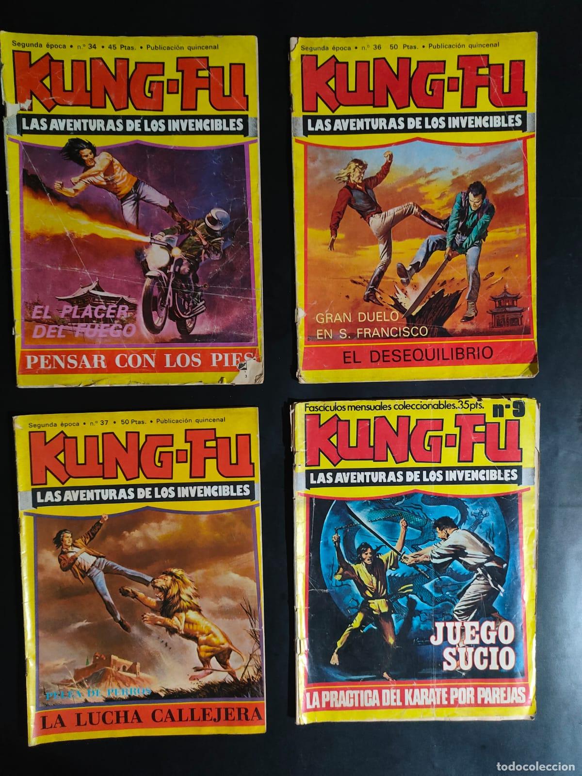 C&oacute;mics: KUNG FU LAS AVENTURA DE LOS INVENCIBLES NUEROS 9,34,36,37