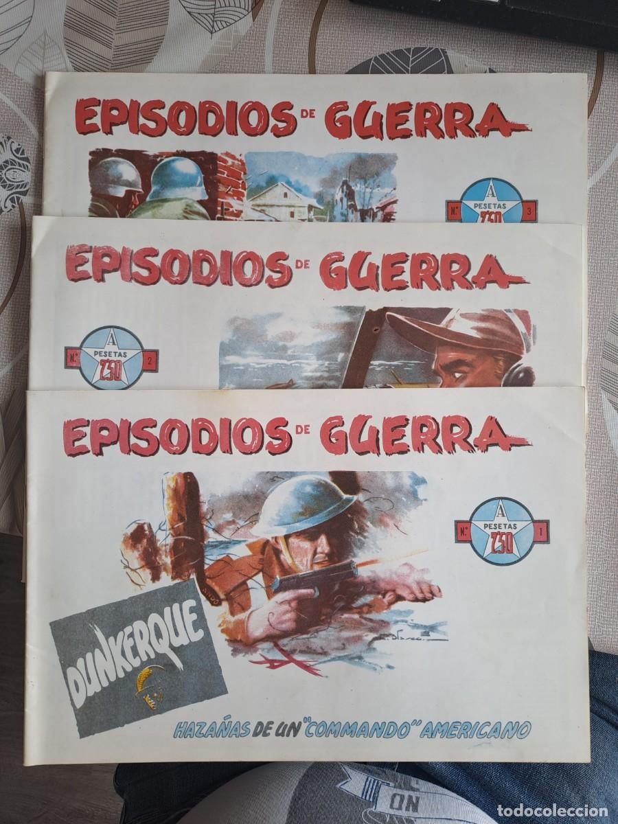C&oacute;mics: Episodios de guerra 1, 2 y 3, en buen estado Bolsa DA