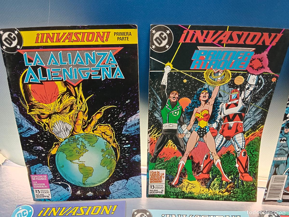 C&oacute;mics: C&oacute;mic, 8 n&uacute;meros, &iexcl;Invasi&oacute;n!, colecci&oacute;n completa. Zinco, DC, a&ntilde;o 1990 - Foto 2