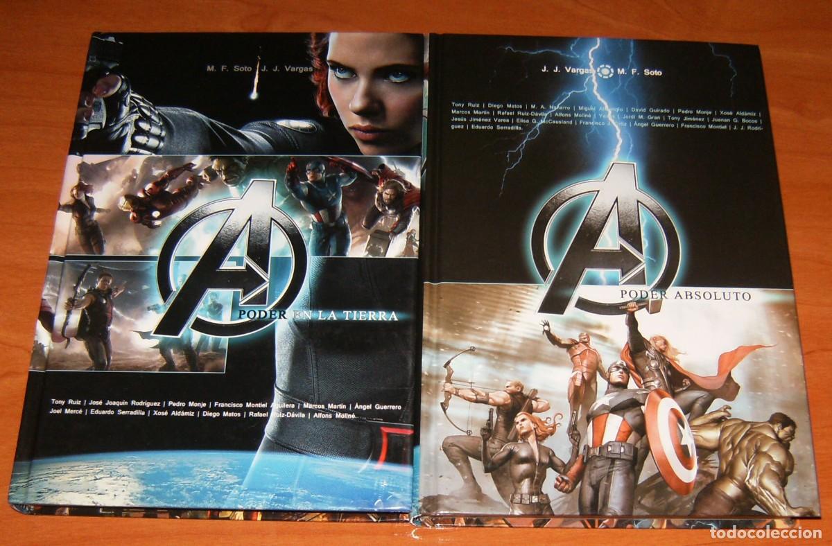 C&oacute;mics: LIBRO . LOS VENGADORES . PODER EN LA TIERRA + PODER ABSOLUTO . DOLMEN EDITORIAL - Foto 1