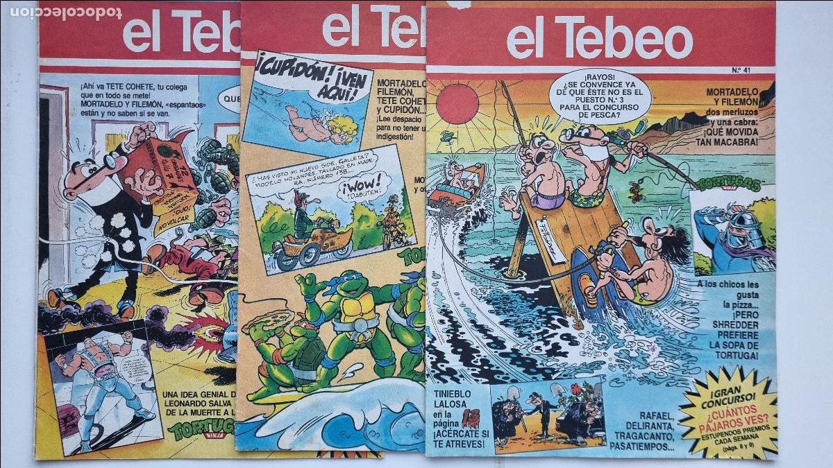 C&oacute;mics: 3 n&uacute;meros de el Tebeo , n&uacute;meros 29, 30 y 41