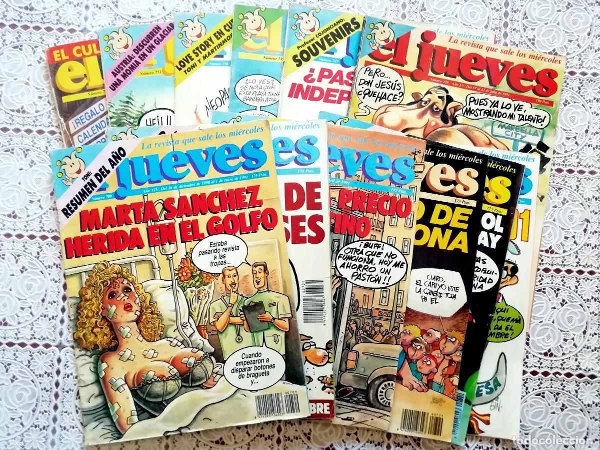 C&oacute;mics: EL JUEVES Lote 1991 -(12 Revistas)