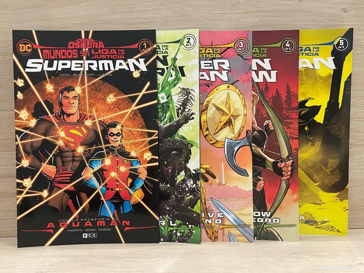 C&oacute;mics: Mundos sin Liga de la Justicia - Completo 5 vol&uacute;menes - Scott Koblish, Tom King - ECC