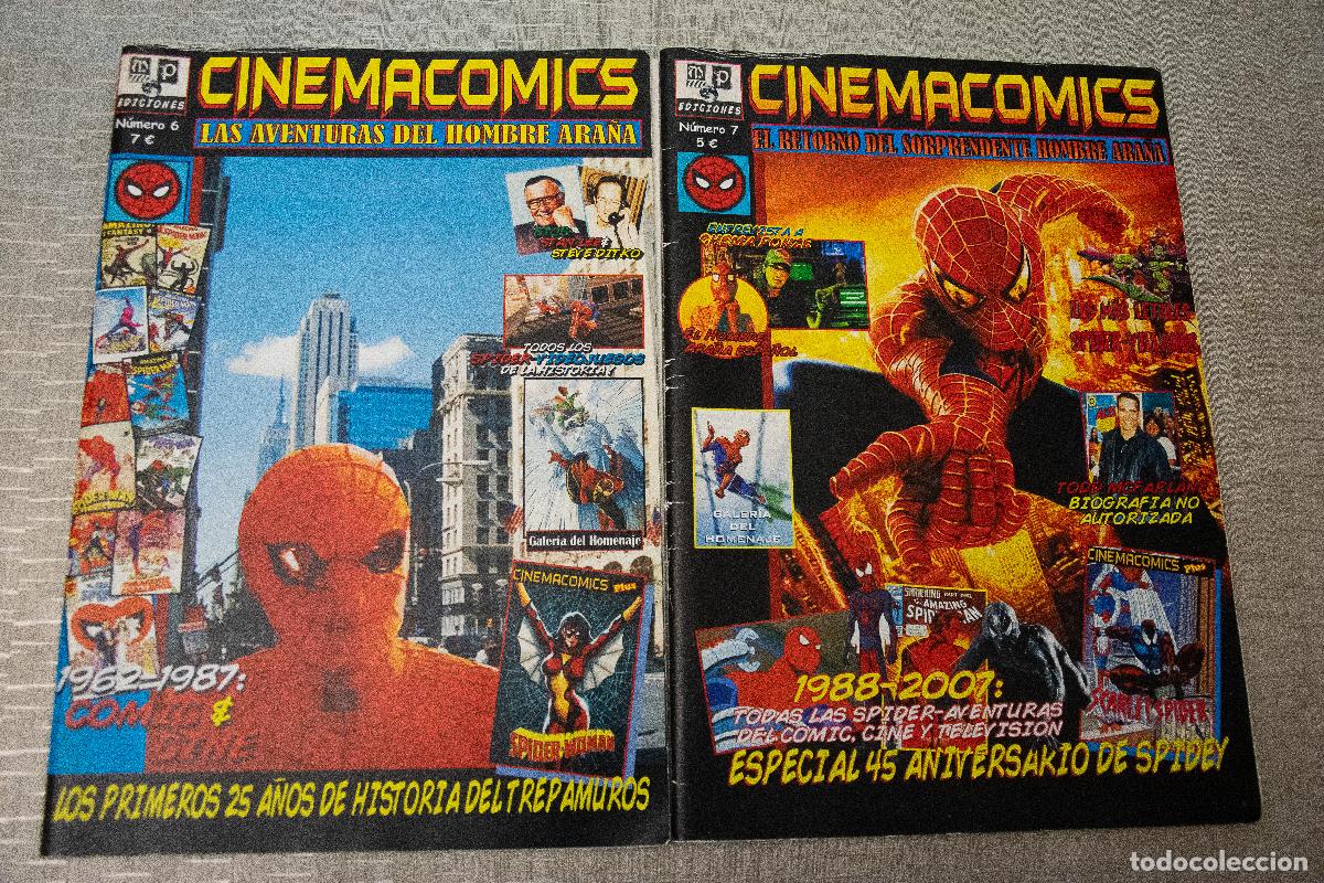 C&oacute;mics: LOTE FANZINE CINEMACOMICS 6 Y 7 SPIDERMAN (COMPLETA) CON CURIOSIDADES,PEL&Iacute;CULAS,SERIES,ETC