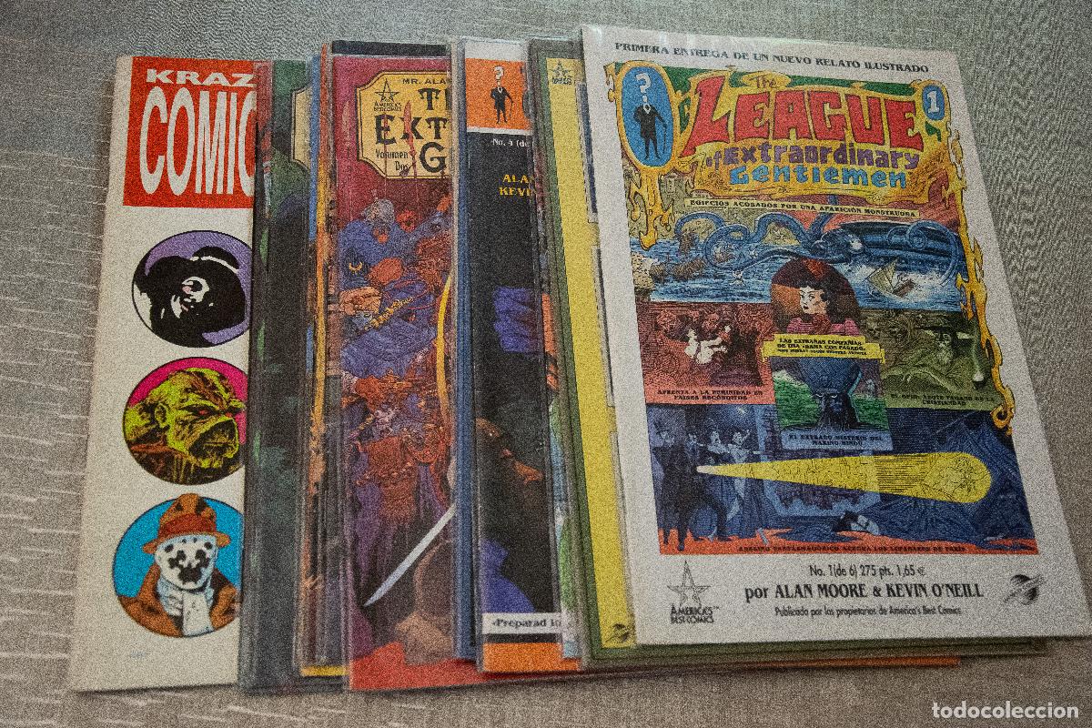 C&oacute;mics: VOL 1 Y VOL 2 (12 N&Uacute;MEROS) THE LEAGUE OF EXTRAORDINARY GENTLEMEN Alan Moore (completas)