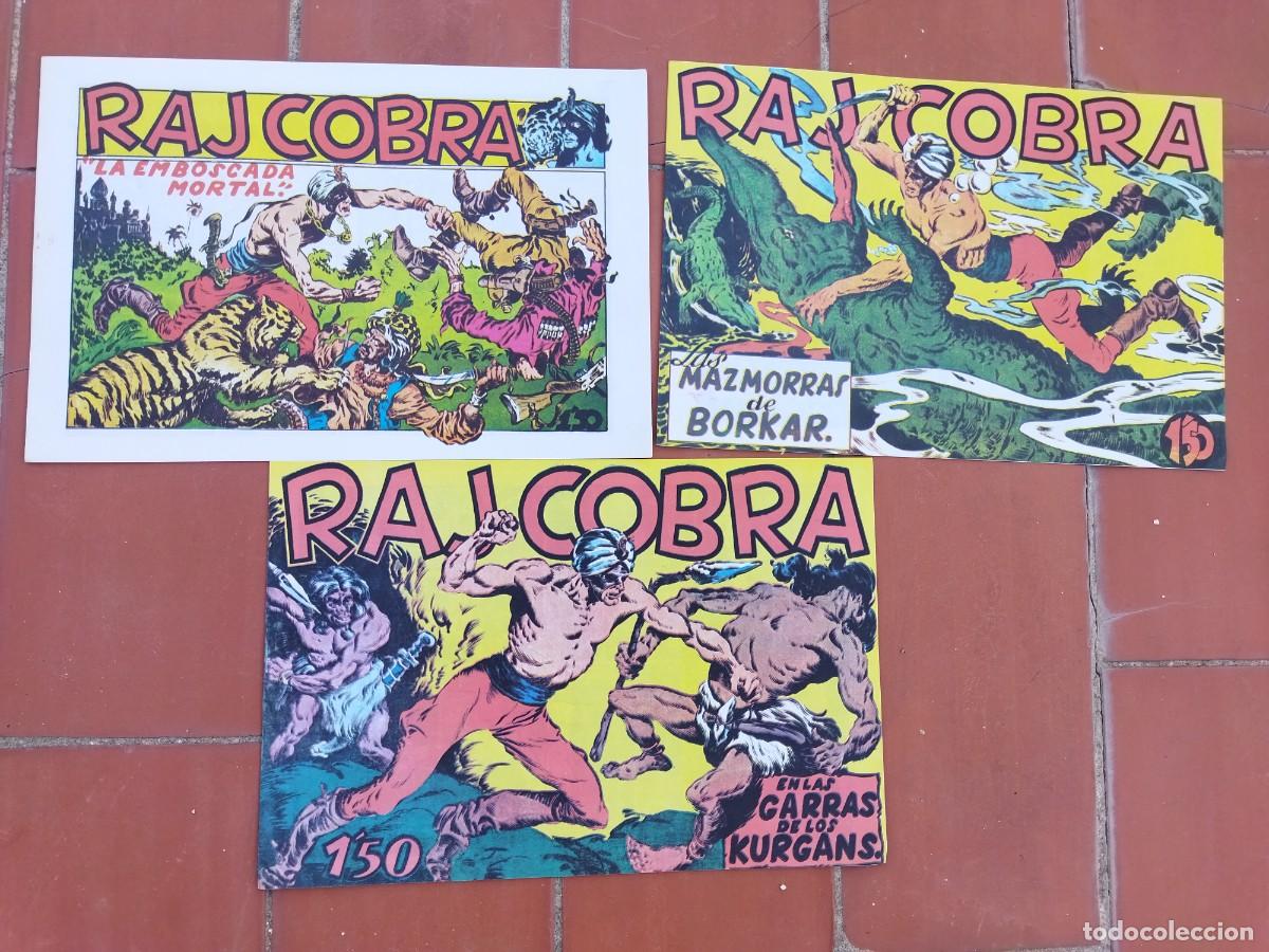 C&oacute;mics: comics lote de 3 n&ordm; RAJ COBRA facsimil