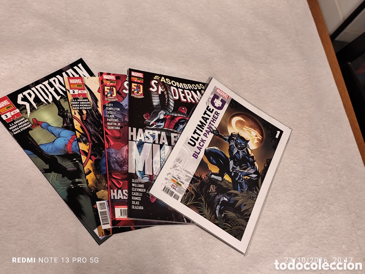 C&oacute;mics: Pack Comics Marvel: BlackPanther & Spiderman