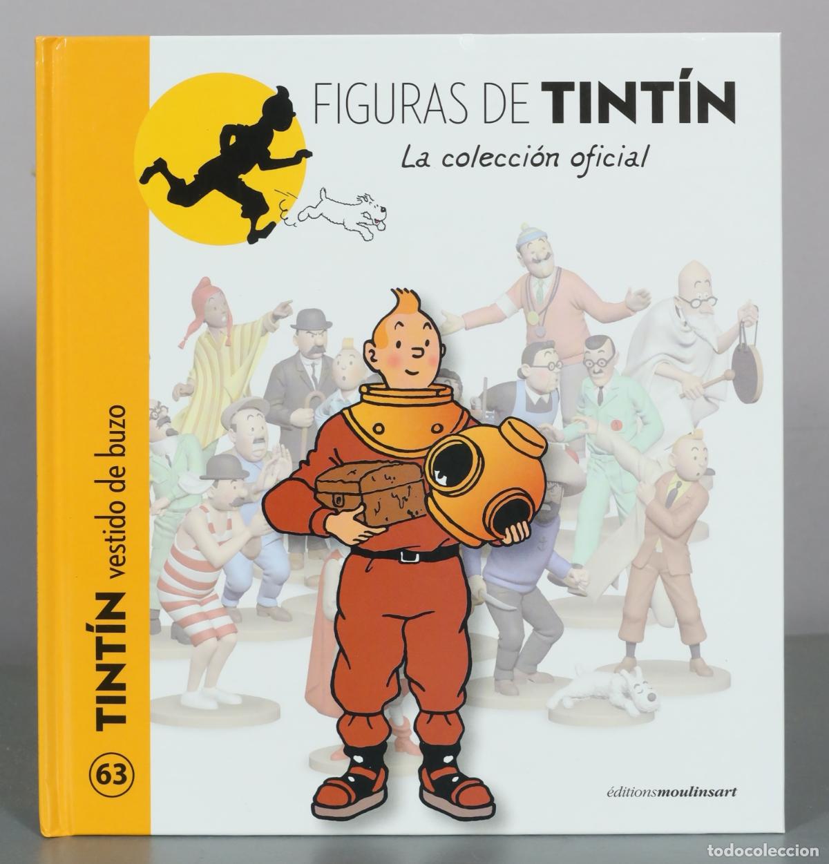 C&oacute;mics: Figuras de Tint&iacute;n - La colecci&oacute;n oficial - Tint&iacute;n vestido de buzo - &Eacute;ditions Moulinsart