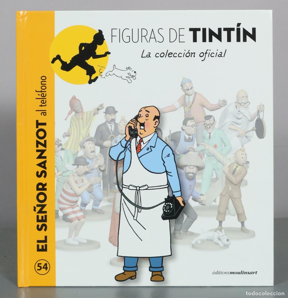 C&oacute;mics: Figuras de Tint&iacute;n - El Se&ntilde;or Sanzot al tel&eacute;fono - &Eacute;ditions Moulinsart