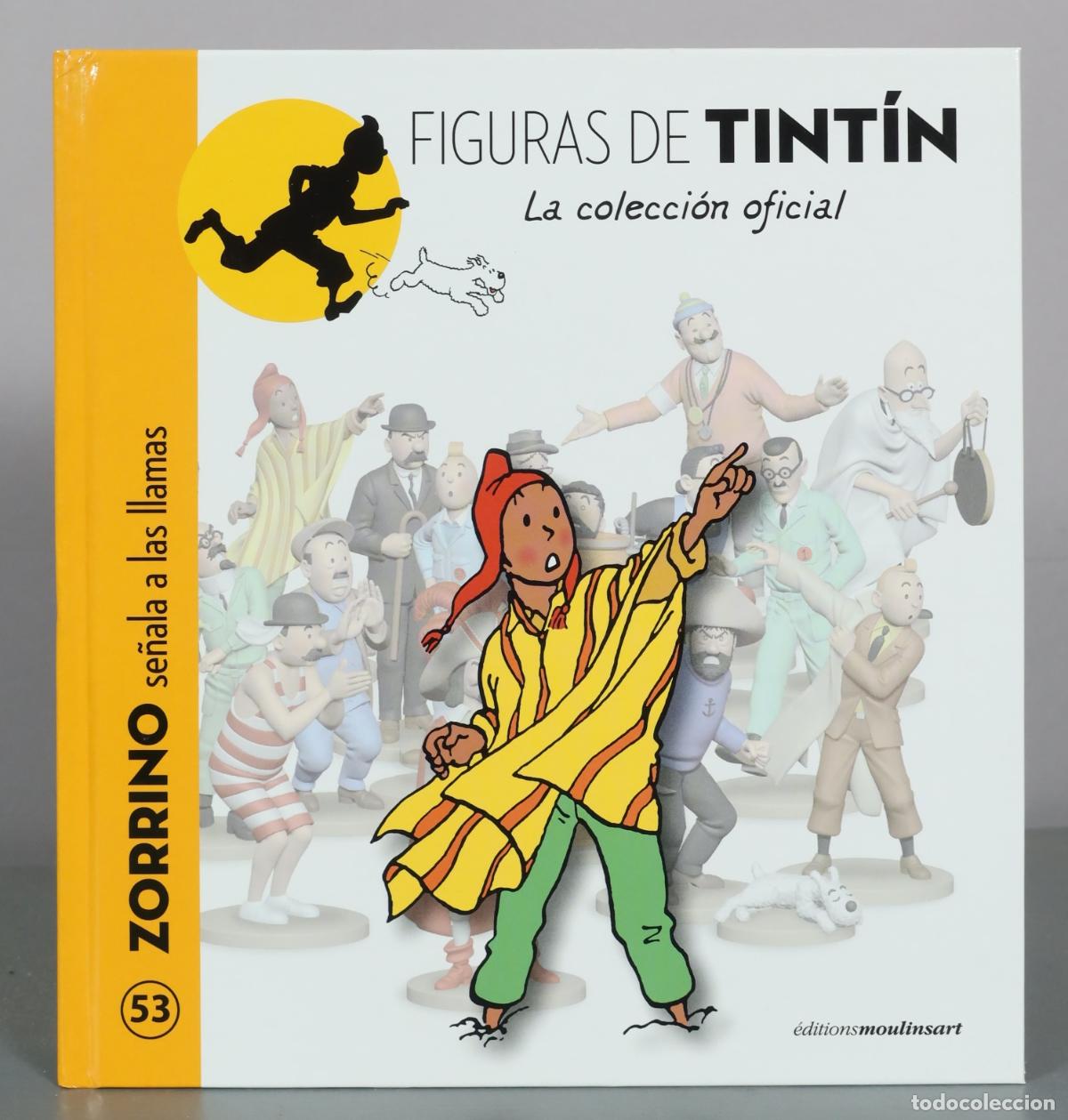 C&oacute;mics: Figuras de Tint&iacute;n - La colecci&oacute;n oficial - Zorrino se&ntilde;ala a las llamas - &eacute;ditions moulinsart