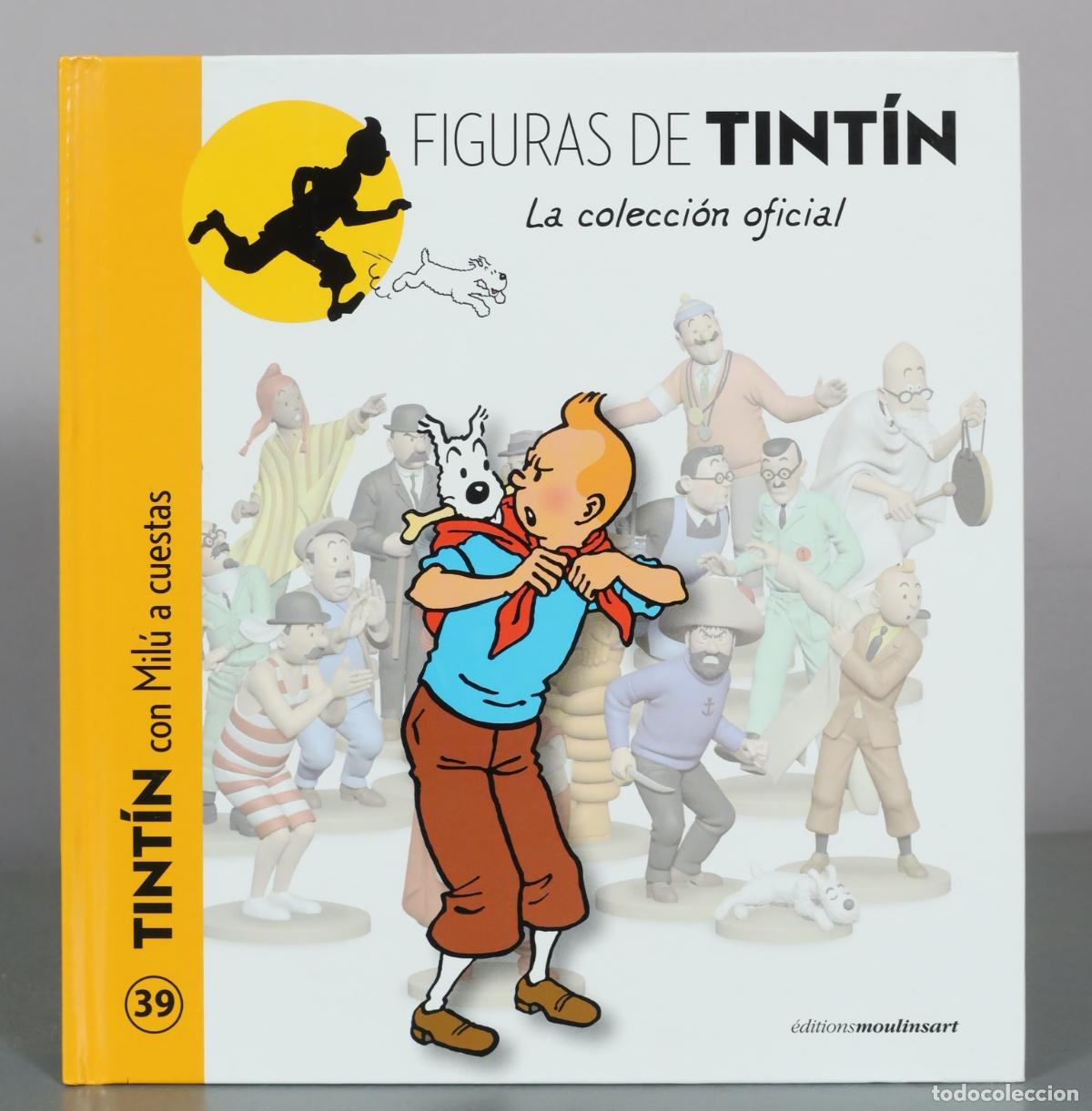 Fumetti: Figuras de Tint&iacute;n - La colecci&oacute;n oficial - Tint&iacute;n con Mil&uacute; a cuestas - &Eacute;ditions Moulinsart