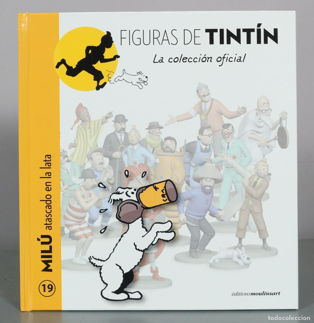 C&oacute;mics: Figuras de Tint&iacute;n: La colecci&oacute;n oficial 19 - Mil&uacute; atascado en la lata - &Eacute;ditions Moulinsart