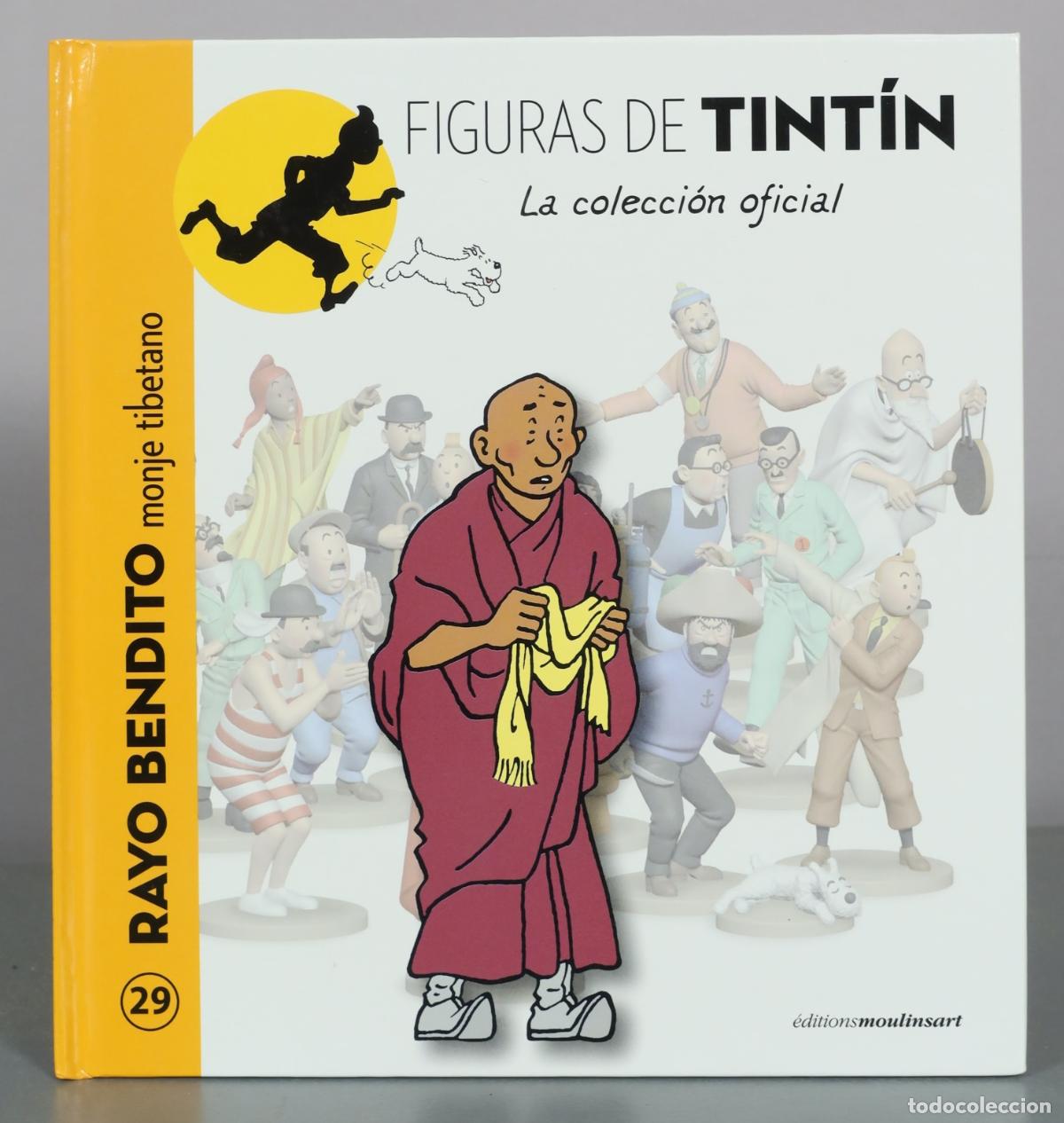 C&oacute;mics: Figuras de Tint&iacute;n - La colecci&oacute;n oficial - Rayo Bendito monje tibetano - &Eacute;ditions Moulinsart