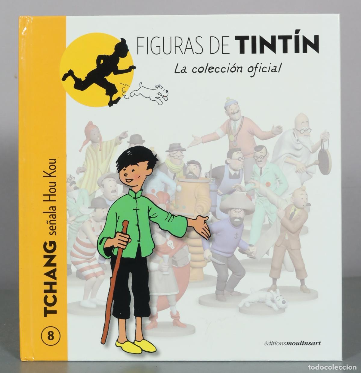 C&oacute;mics: Figuras de Tint&iacute;n - La colecci&oacute;n oficial - Tchang se&ntilde;ala Hou Kou - &Eacute;ditions Moulinsart
