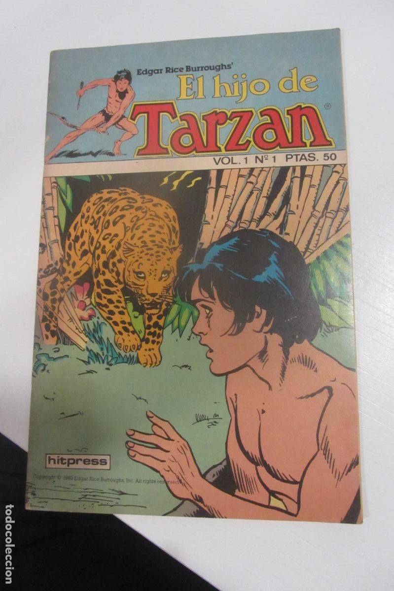 C&oacute;mics: EL HIJO DE TARZAN N&ordm; 1 LA BOCA DEL DIABLO (DE 11).HITPRES 1980 ARX326