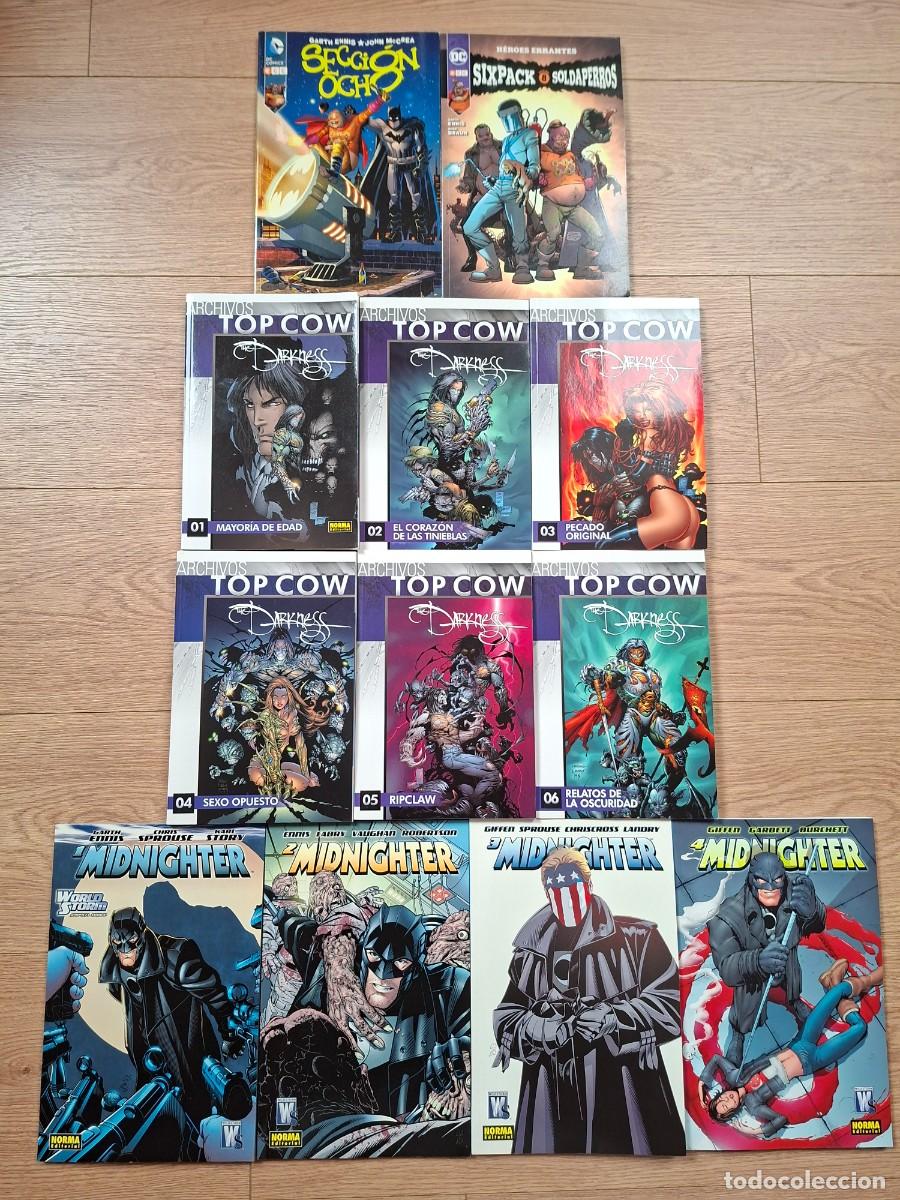 C&oacute;mics: PACK GARTH ENNIS DARKNESS , MIGNIGHTER Y SIX PACK SOLDAPERROS