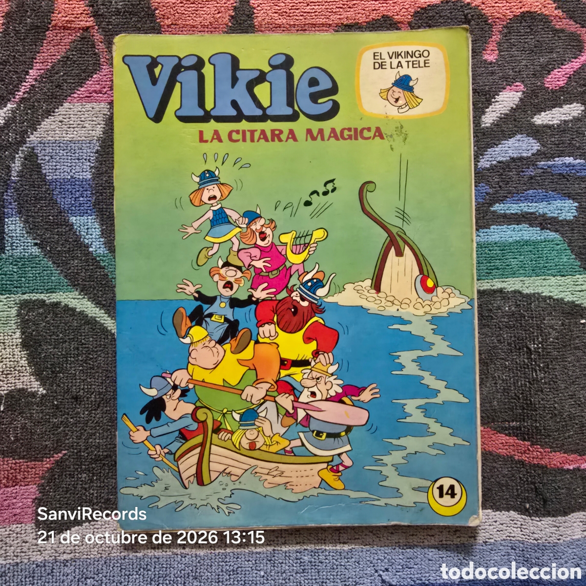 C&oacute;mics: EL VIKINGO DE LA TELE, VIKIE 14: LA CITARA M&Aacute;GICA (RECREATIVAS)