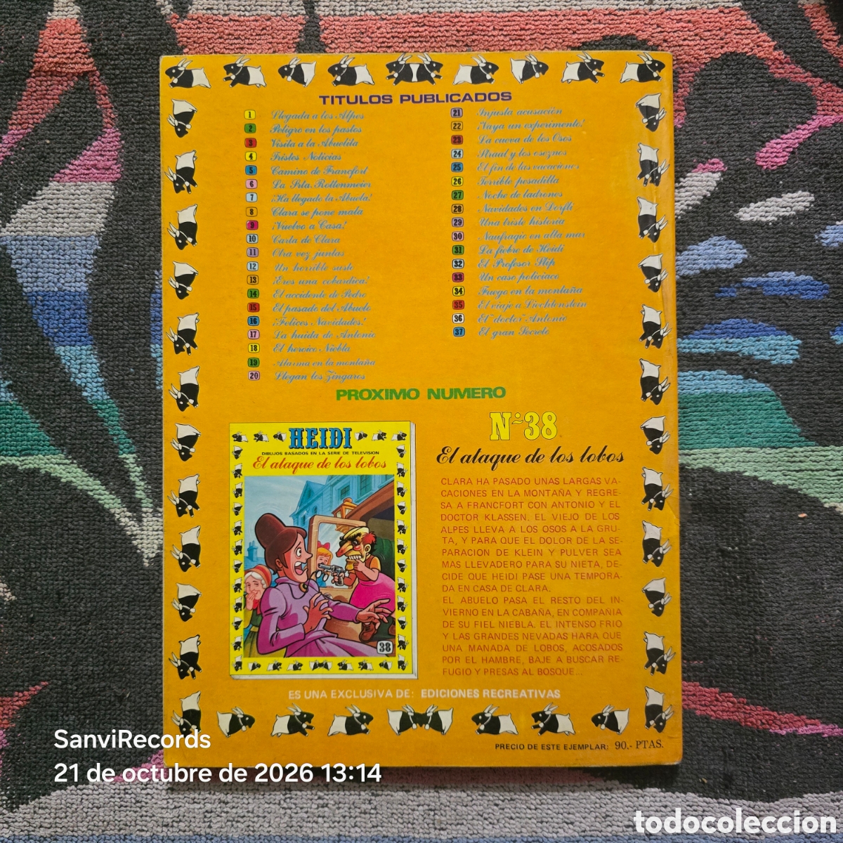 C&oacute;mics: HEIDI 37: EL GRAN SECRETO (RECREATIVAS) - Foto 2