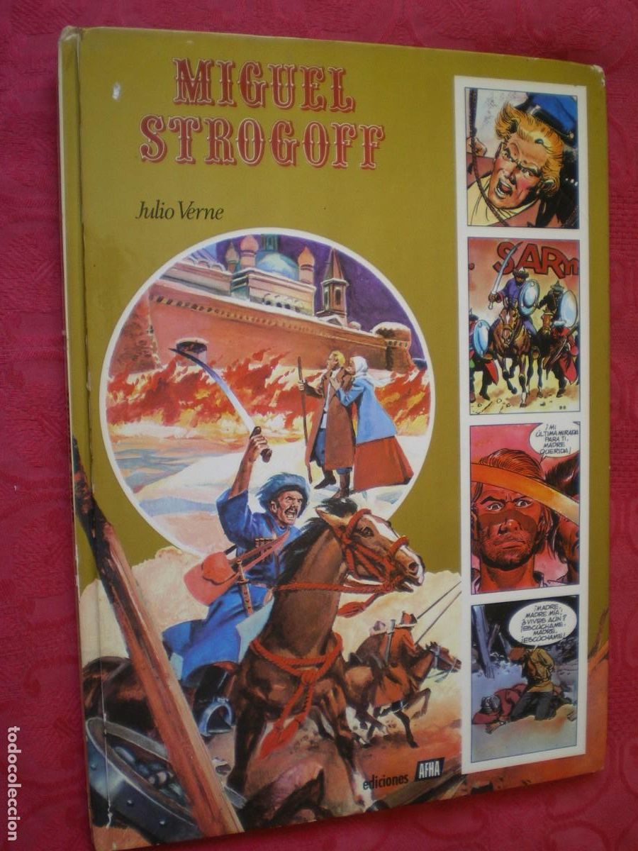 C&oacute;mics: MIGUEL STROGOFF. JULIO VERNE. RAM&Oacute;N DE LA FUENTE. GRANDES OBRAS ILUSTRADAS, AFHA.
