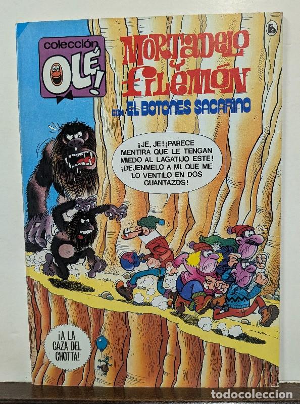 C&oacute;mics: Mortadelo y Filem&oacute;n con el botones sacarino: A la Caza del Chota - F. Ib&aacute;&ntilde;ez - Bruguera - 1985 1&ordf;ED.