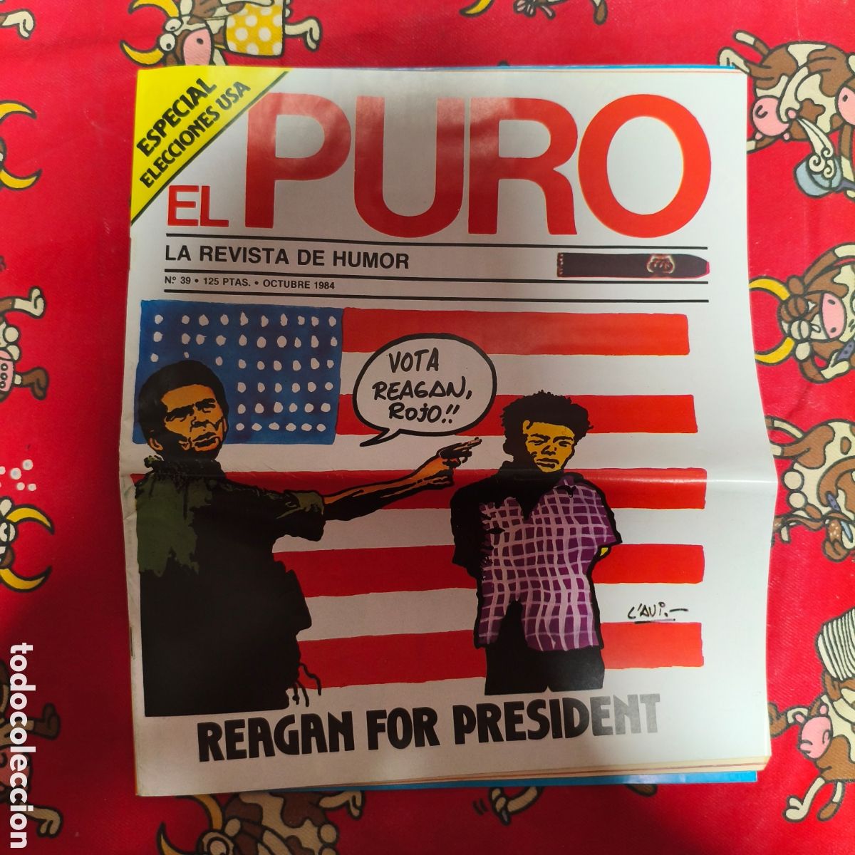 C&oacute;mics: EL PURO - LA REVISTA DE HUMOR - N&deg; 39 1984 - ESPECIAL ELECCIONES USA RONALD REAGAN MIGUEL BOYER