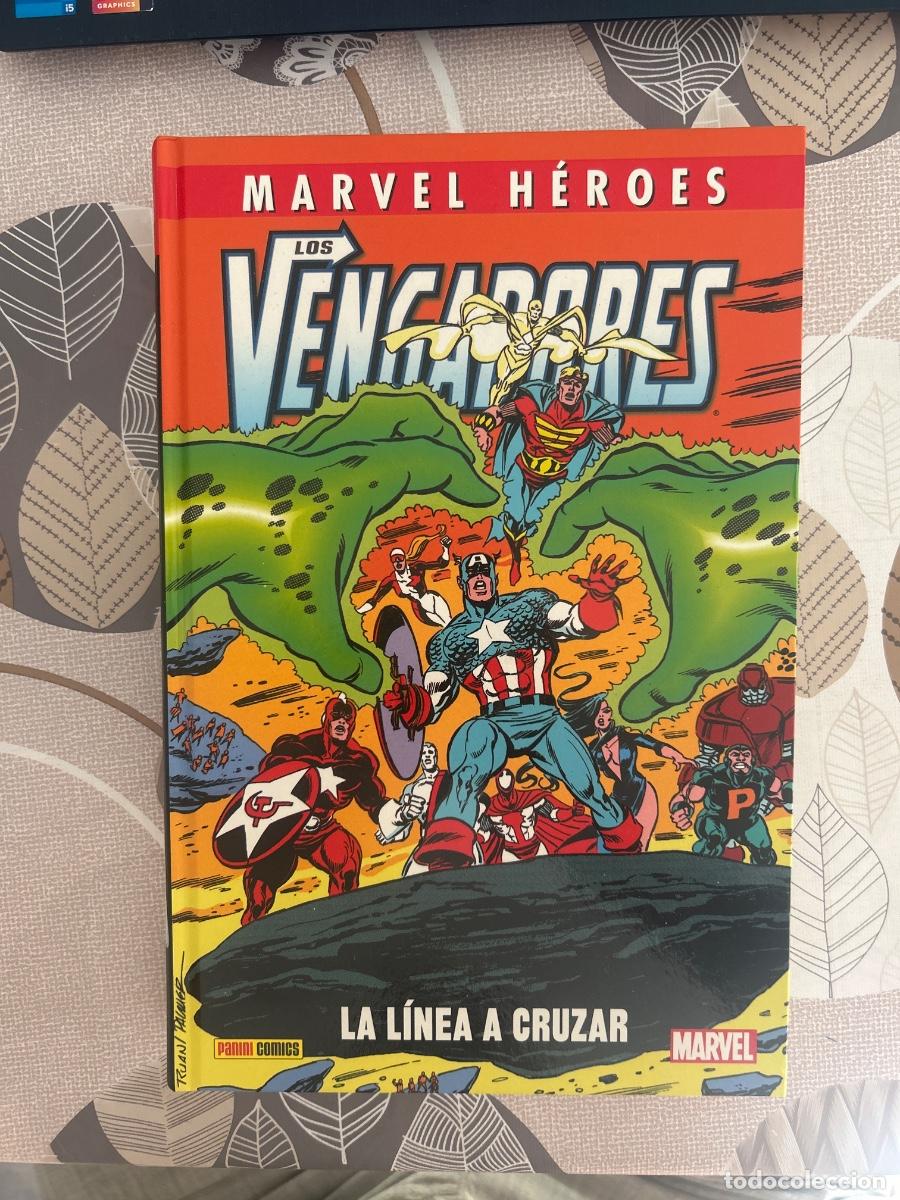 C&oacute;mics: Marvel h&eacute;roes, los vengadores, la linea a cruzar, Panini en muy buen estado