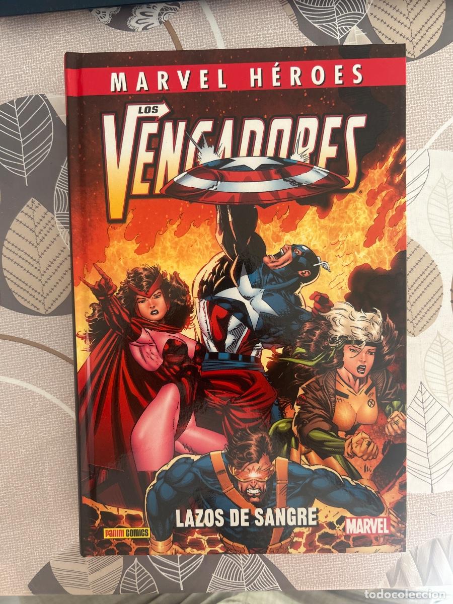 C&oacute;mics: Marvel h&eacute;roes, los vengadores, lazos de sangre, Panini en muy buen estado