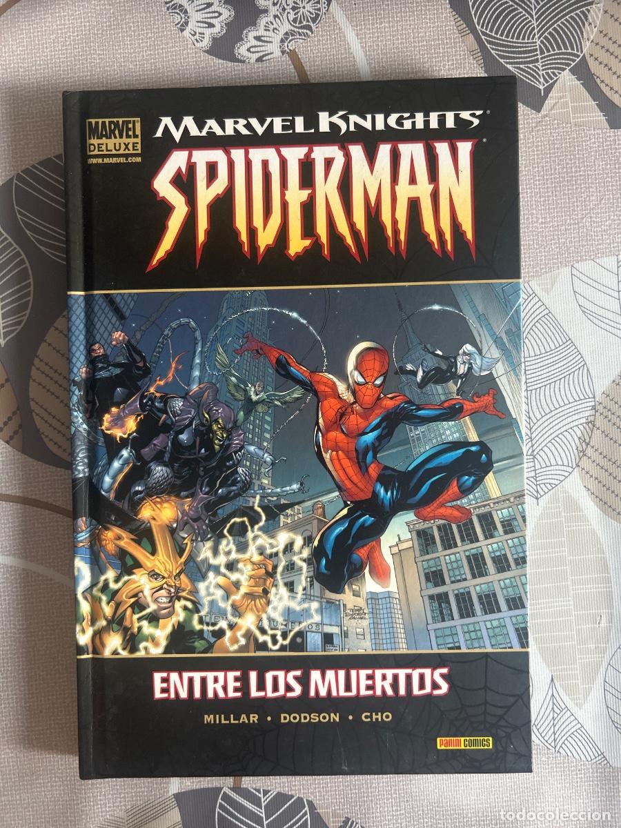 C&oacute;mics: Marvel deluxe, Spiderman 1, entre los muertos, Panini en muy buen estado